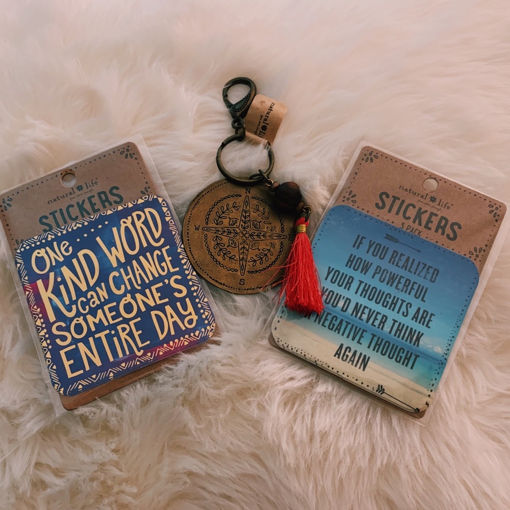 natural life keychain & stickers BUNDLE